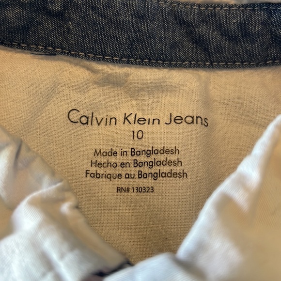 Calvin Klein boys shirt size 10 - Picture 4 of 5